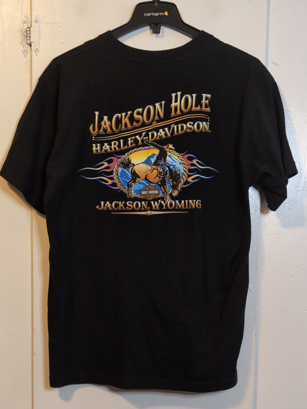 Harley Davidson Jackson Hole, WY pocket tee mens XL